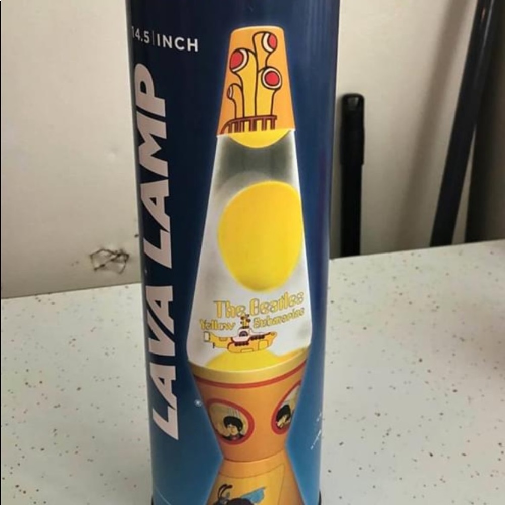 Vintage beetles yellow submarine lava lamp!